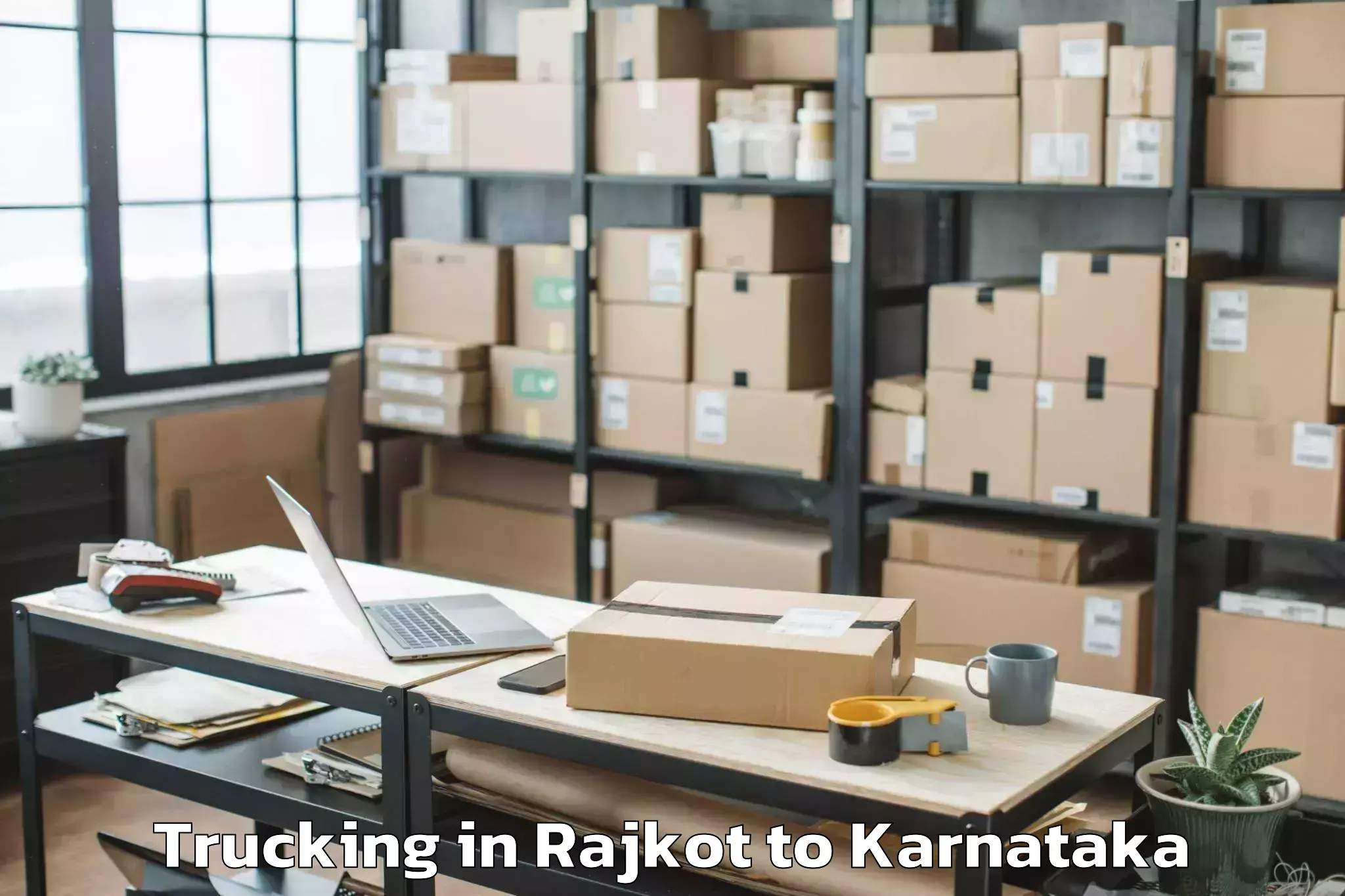 Leading Rajkot to Hombady Mandadi Trucking Provider